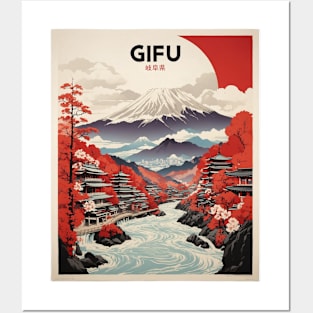 Gifu Japan Vintage Poster Tourism Posters and Art